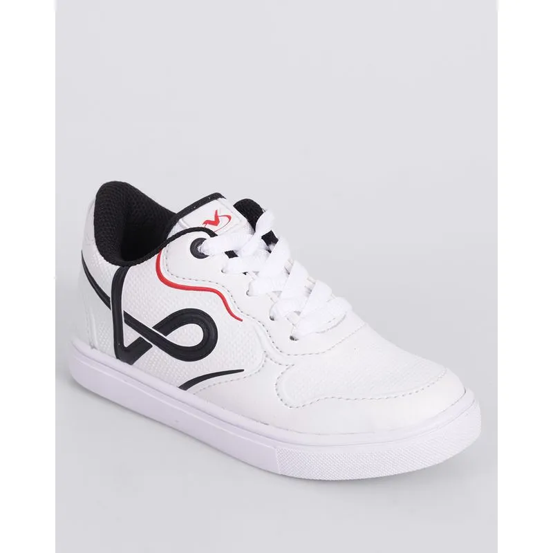 Tênis Infantil Casual Via Vip com Relevo Branco 32