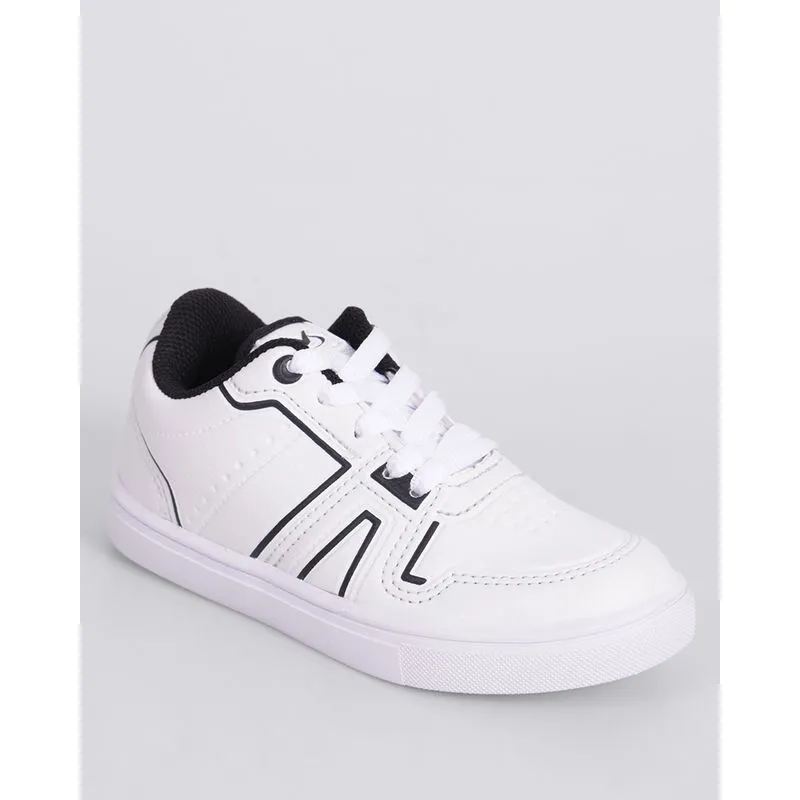 Tênis Infantil Casual Via Vip com Relevo Branco 32