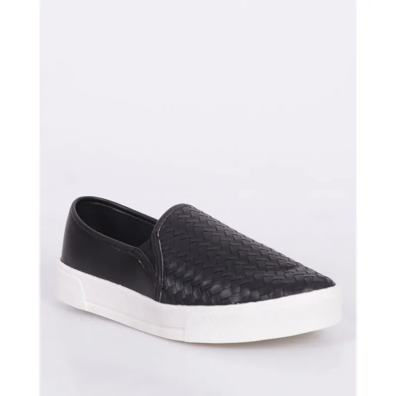 Tênis Feminino Giovanna Dias Slip On Texturizado Preto 35
