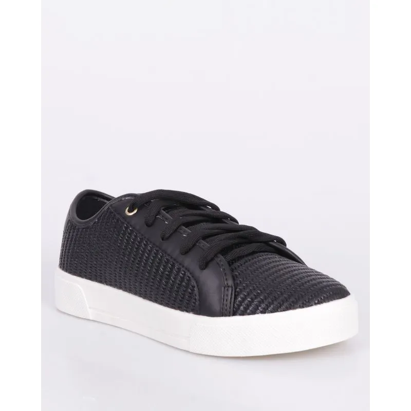 Tênis Feminino Casual Giovanna Dias Texturizado Preto 37