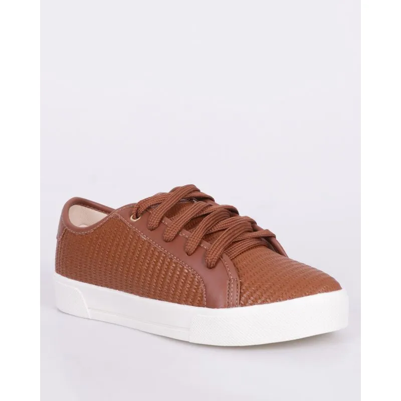 Tênis Feminino Giovanna Dias Casual Texturizado Marrom 37
