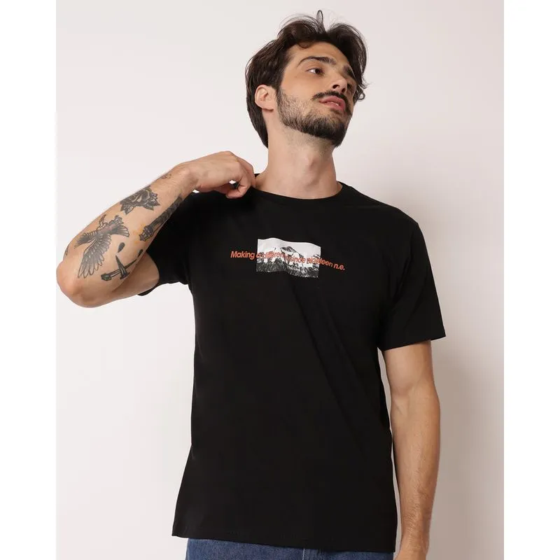 Camiseta Masculina Fatal Algodão com Estampa Preta M