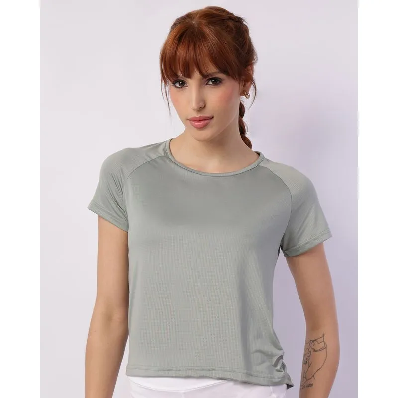 Blusa Fitness Feminina Fitter Furadinha Verde GG