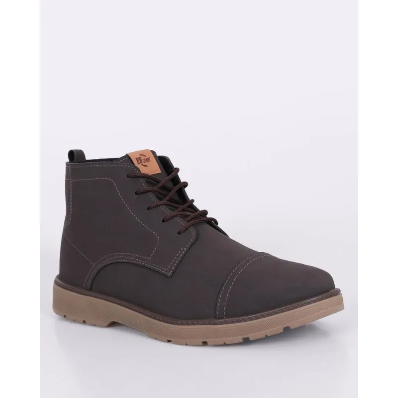 Bota Masculina BRsport Naa Coturno Cano Curto Marrom 43