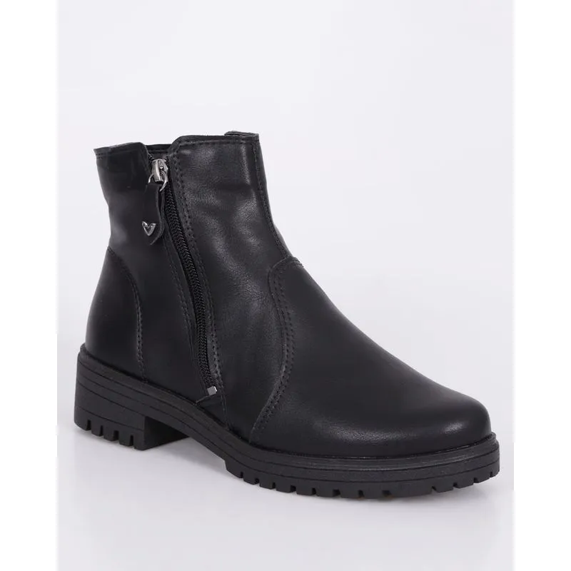 Bota Feminina Mississipi Coturno Cano Curto Preta 35