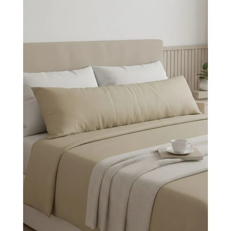 Fronha Para Travesseiro De Corpo Arte & Cazza 40cm x 130cm Marrom UN
