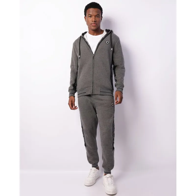 Calça Moletom Masculina Gangster Com Bolso Cinza P