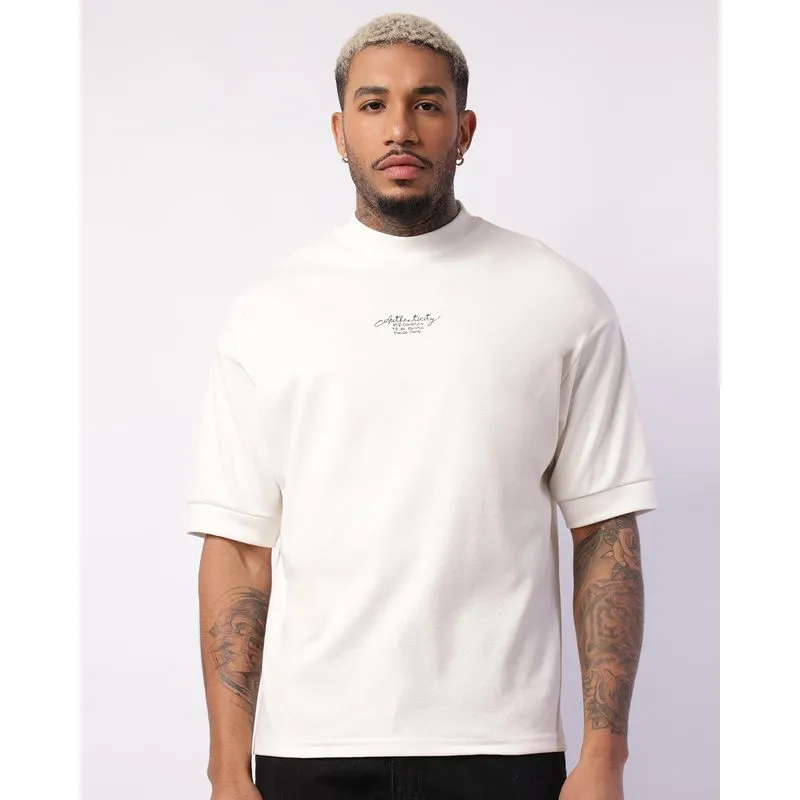 Camiseta Masculina Oversized Premium Manga Curta Off White M