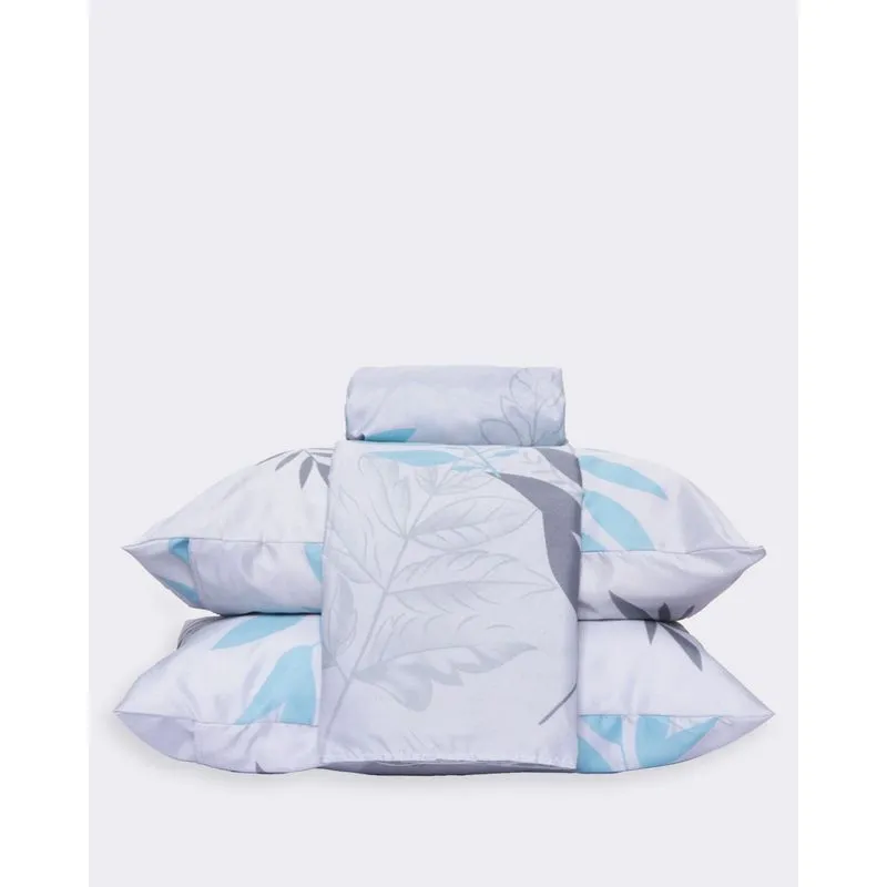 Jogo De Cama Queen Arte & Cazza 4 Peças Estampado Cinza UN