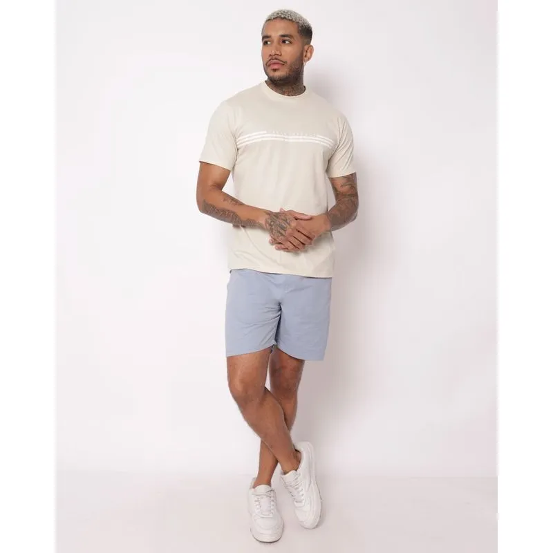 Bermuda Sarja Masculina Reta Azul G