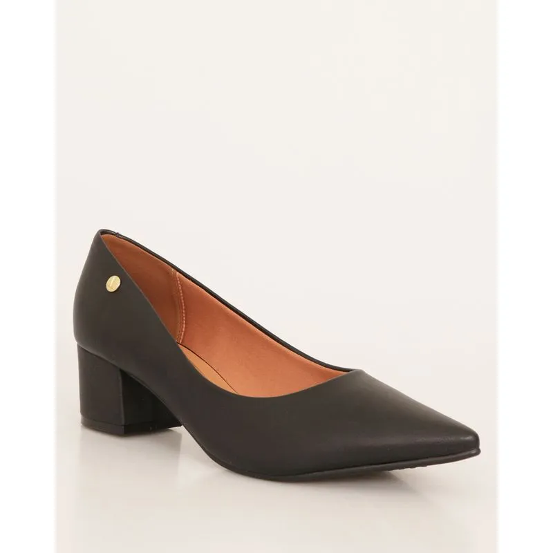 Sandália Feminina Scarpin Vizzano Salto Bloco Preta 38
