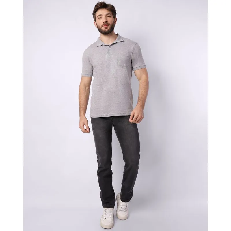 Calça Jeans Masculina Slim com Bolsos Preta 48