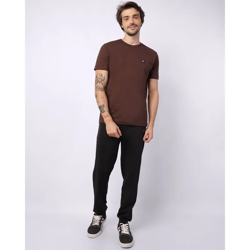 Calça Masculina Helanca Jogger com Cordão Preta GG