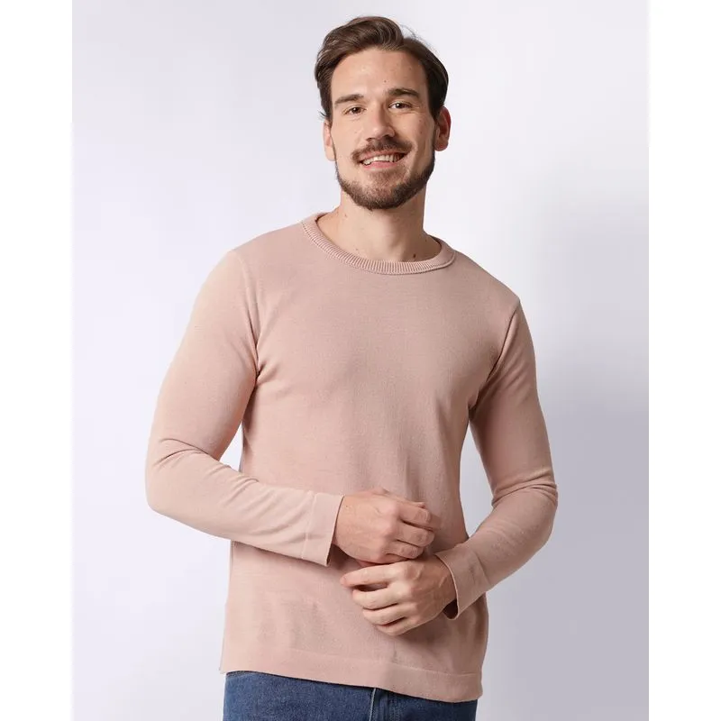 Suéter Masculino Tricô Rosa P