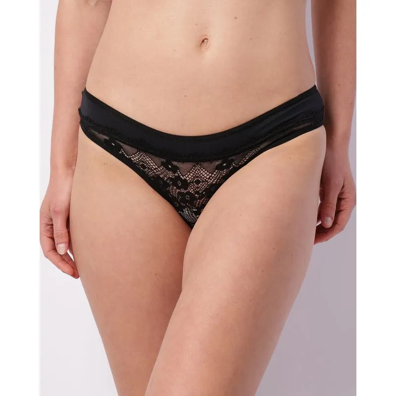 Calcinha Feminina Biquíni com Renda Preta P