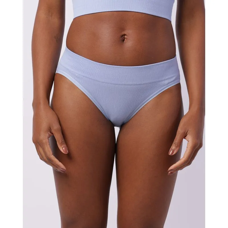 Calcinha Feminina Biquíni Canelada Azul P