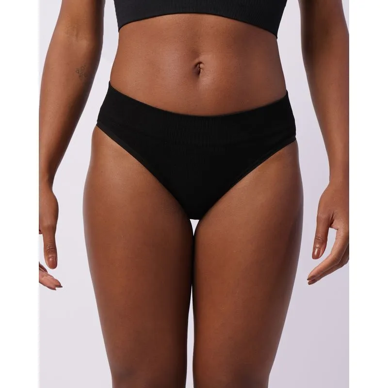 Calcinha Feminina Biquíni Canelada Preta GG