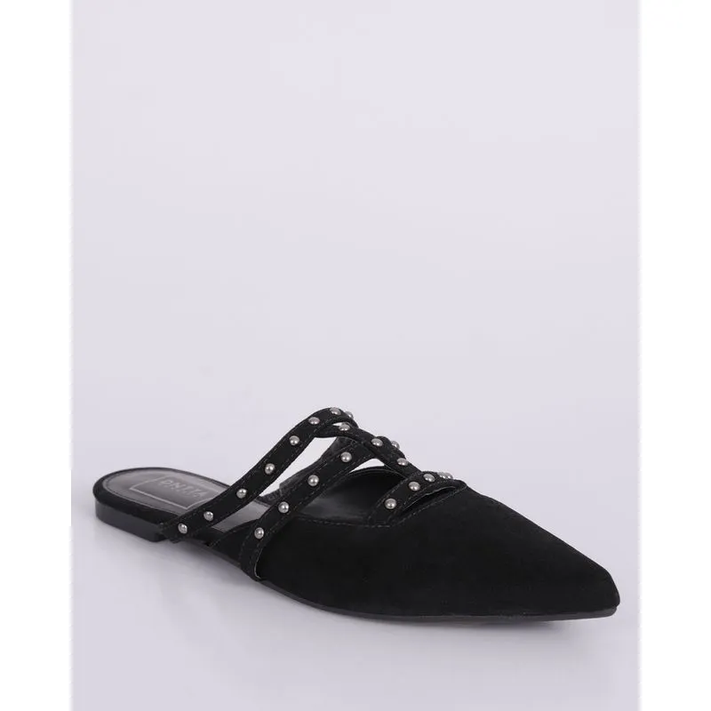 Mule Feminino Donatta Com Aplicação Tachas Preto 39