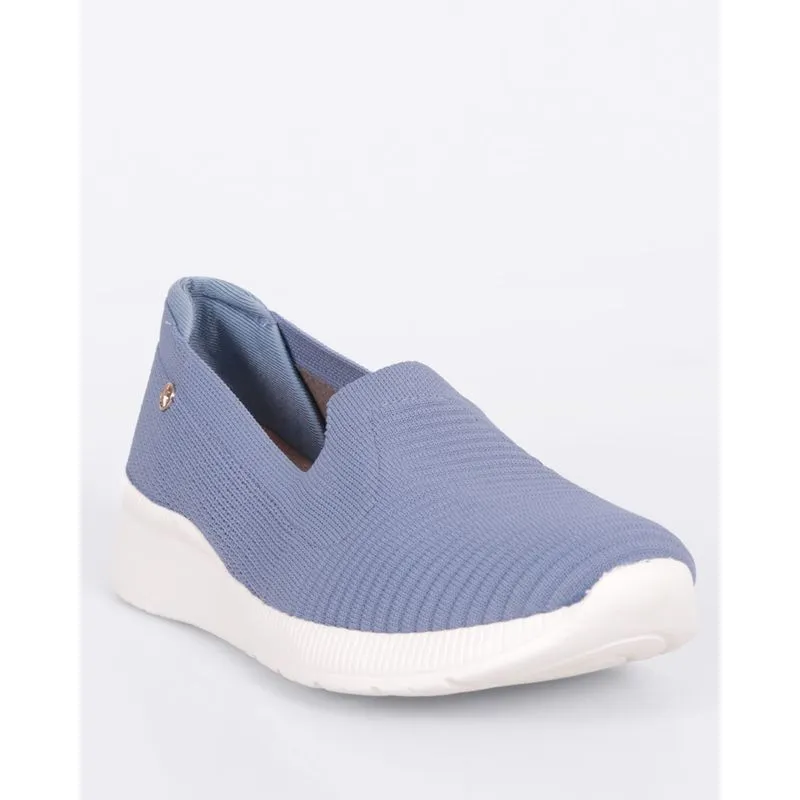 Tênis Feminino Casual Slip On Kolosh Texturizado Azul 34
