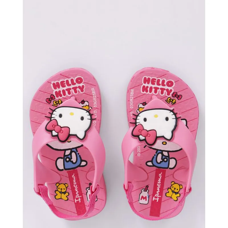 Chinelo Ipanema Bebê Hello Kitty Rosa 23/24
