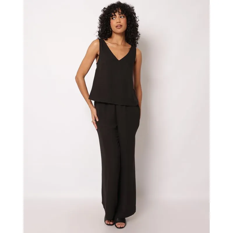 Calça Feminina Berry & Co. Pantalona Preta G