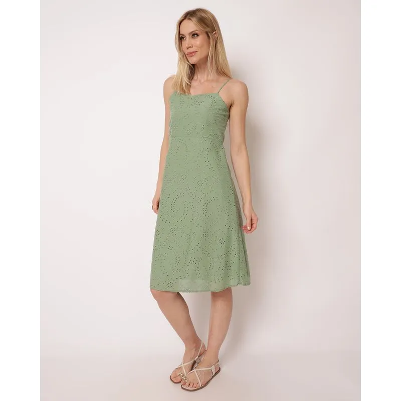 Vestido Feminino Curto Berry & Co. Laise com Alcinha Verde GG