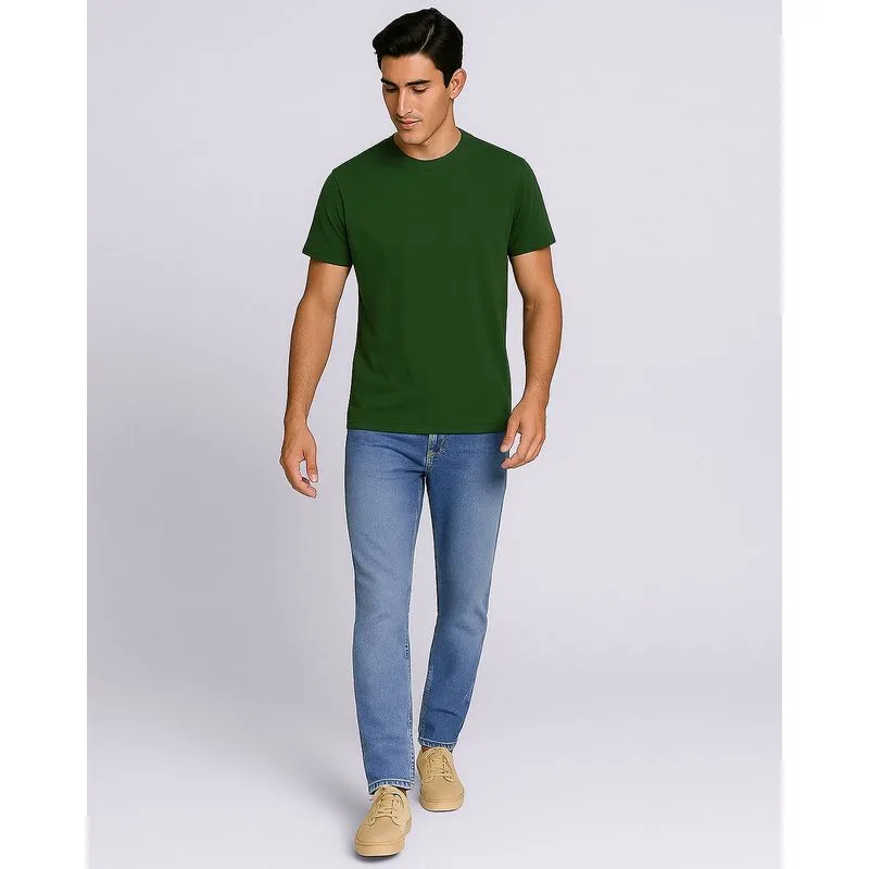 Calça Jeans Masculina Slim com Bolsos Azul 48