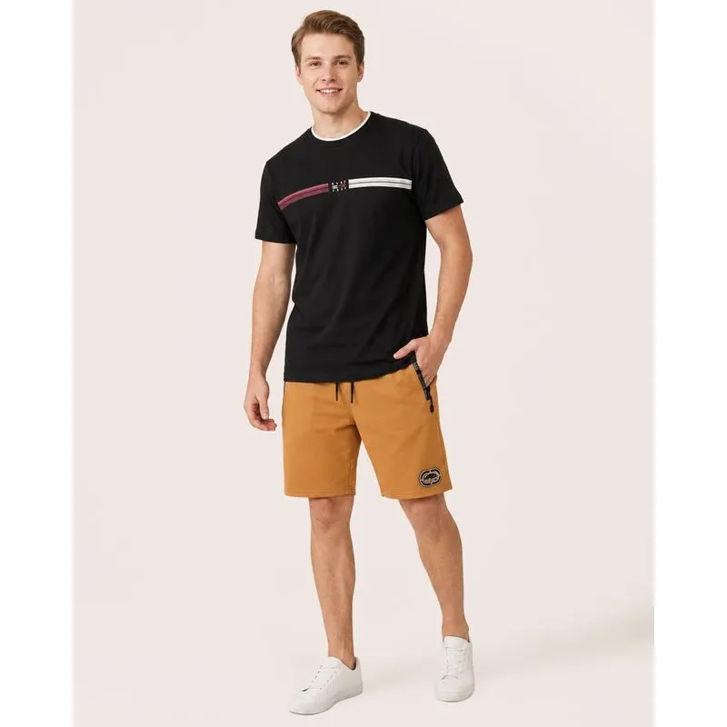 Bermuda Masculina Ecko Unlimited Reta Texturizada Mostarda P