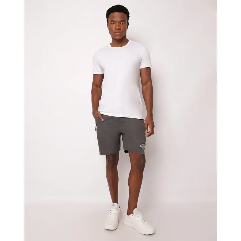 Bermuda Masculina Reta Ecko Unltd Texturizada Cinza G