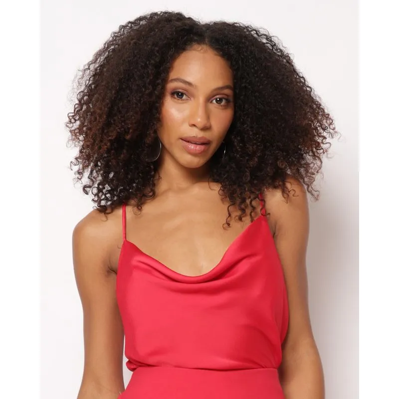 Blusa Feminina Berry & Co. Alcinhas Texturizada Vermelha G