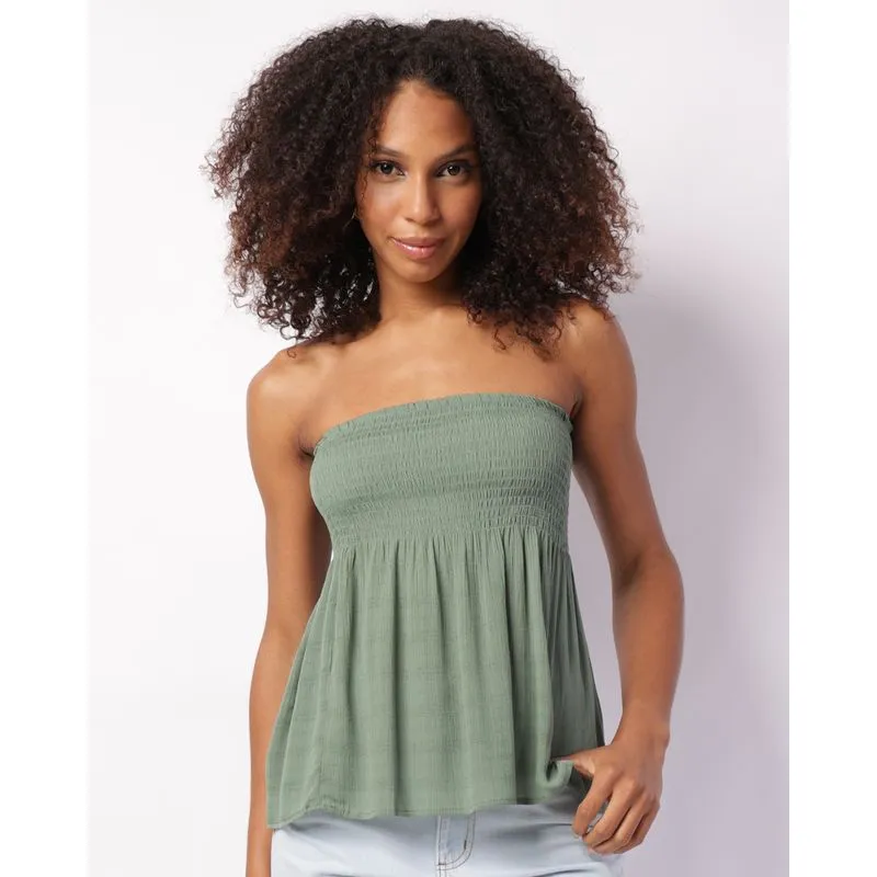 Blusa Feminina Berry & Co. Tomara que Caia Viscose Verde PP