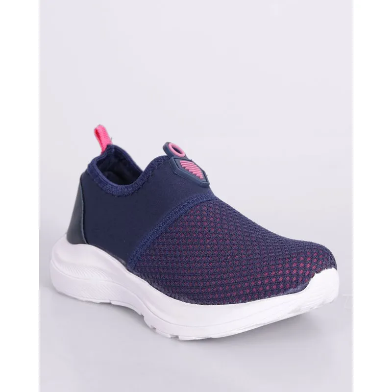 Tênis Infantil Slip On Telado com Aplicação Marinho 32