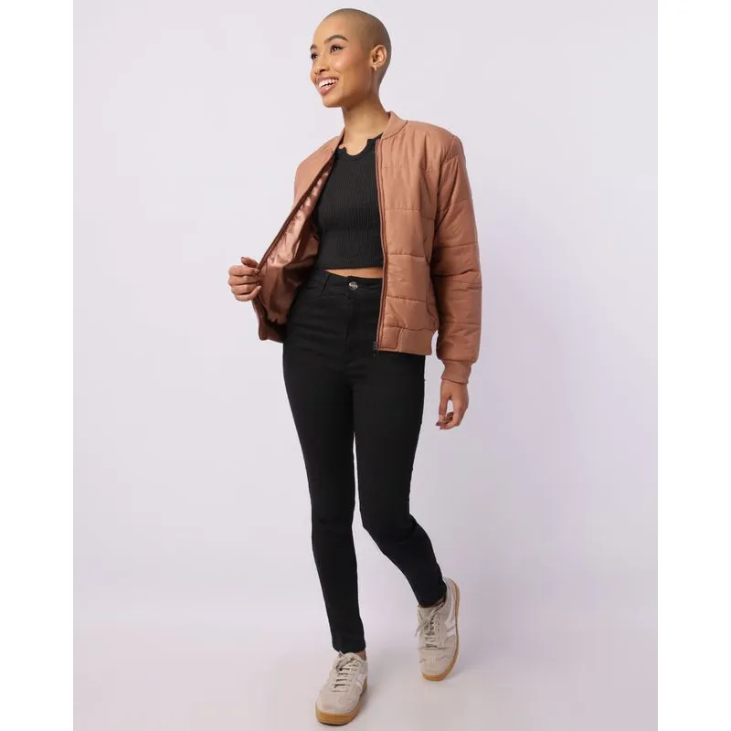 Calça Jeans Feminina Cigarrete com Bolsos Preta 46