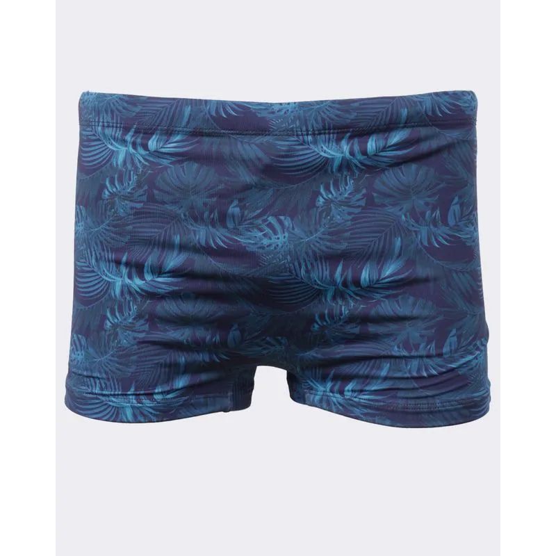 Sunga Boxer Masculina Proteção UV Estampada Marinho P