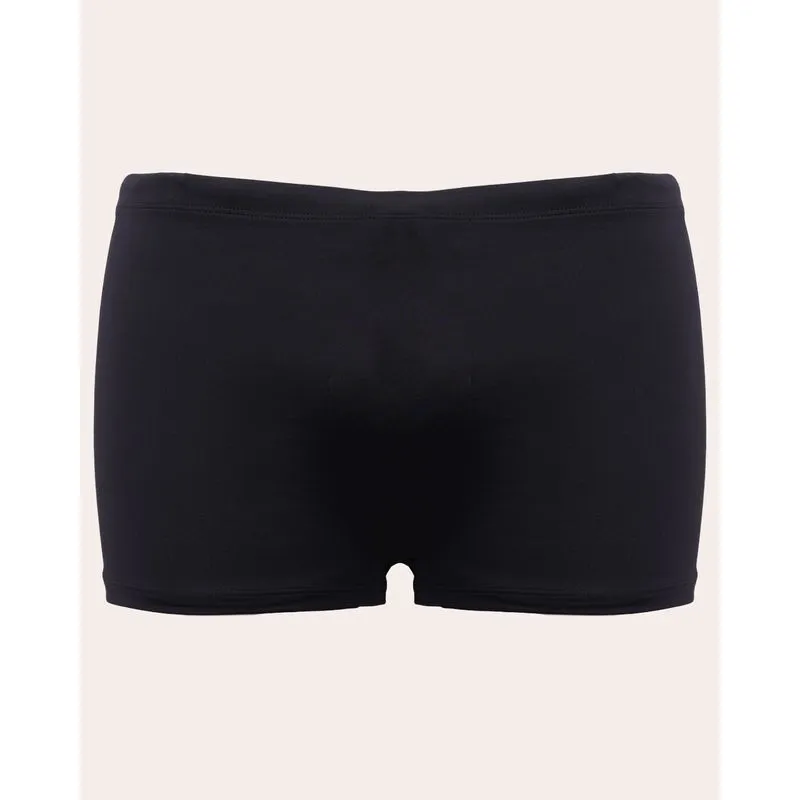 Sunga Box Plus Size Masculina Poliamida com Listras +Proteção UV50+Preta G3