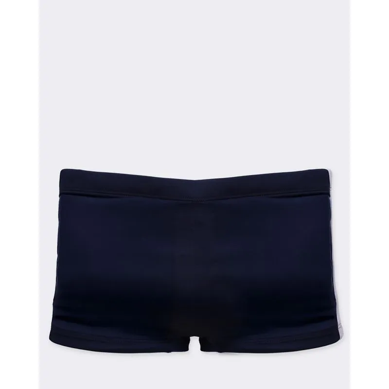 Sunga Boxer Masculina UV50+ Listras Laterais Marinho GG