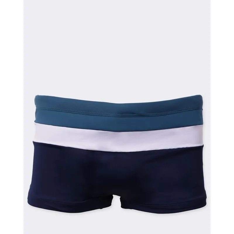 Sunga Boxer Masculina com Recortes Azul P