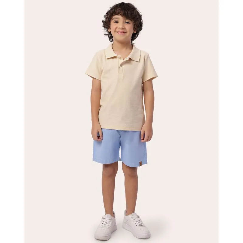 Bermuda Sarja Infantil com Cordão Azul 4