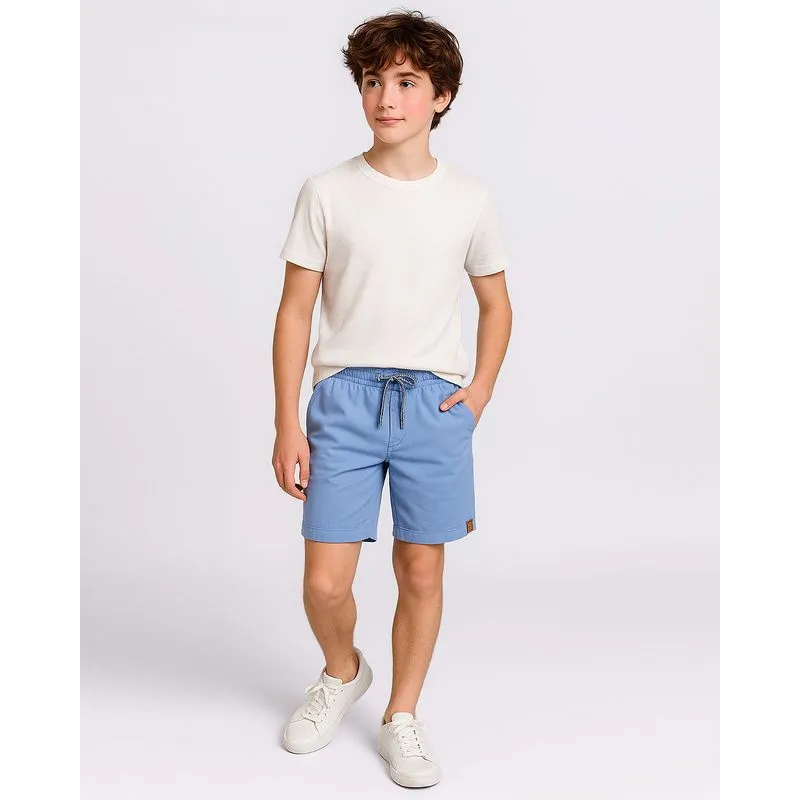 Bermuda Sarja Juvenil com Bolsos Azul 12