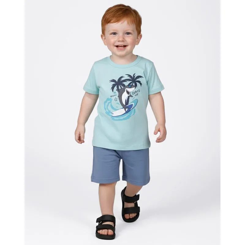 Conjunto Bebê Curto Algodão com Estampa Surf Verde 3