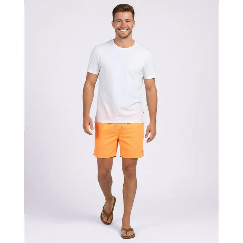 Bermuda Surf Masculina Lisa com Bolsos Neon Laranja G