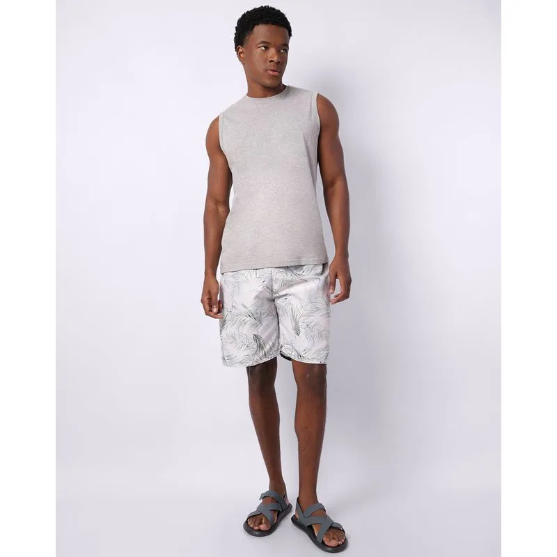 Bermuda Surf Masculina Reta Estampada Verde P
