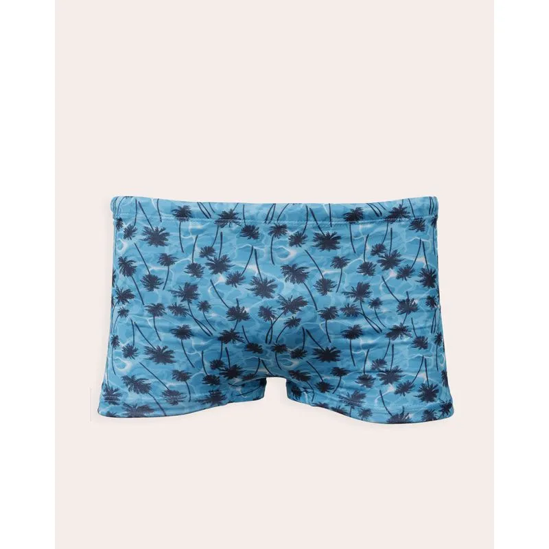 Sunga Juvenil Boxer Estampada com Proteção UV+ Azul 12