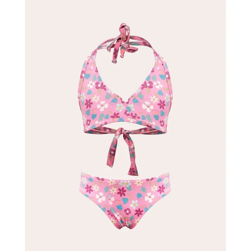 Conjunto Biquini Infantil Proteção UV50+ Estampado Rosa 6