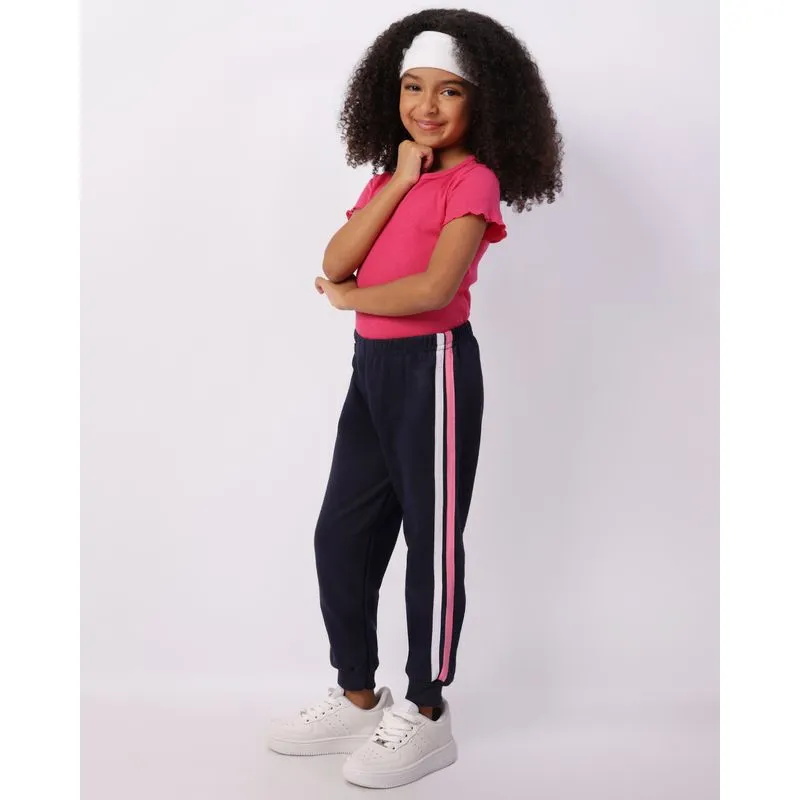 Calça Moletom Infantil Jogger Estampa Sortida Marinho 4