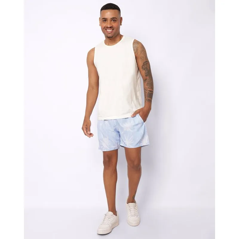 Bermuda Surf Masculina com Bolsos Estampada Azul G
