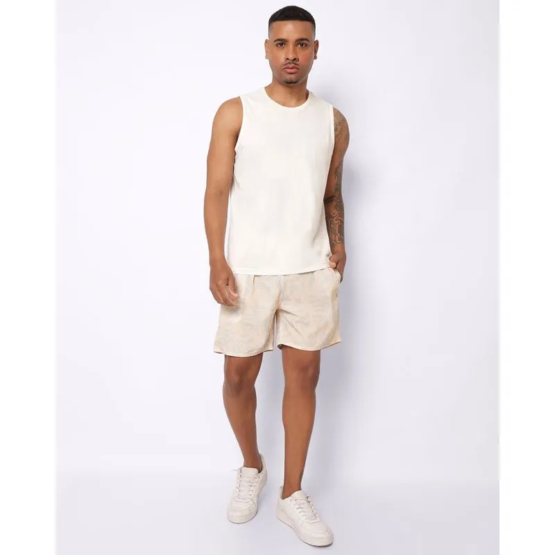 Bermuda Surf Masculina com Bolsos Estampada Laranja M