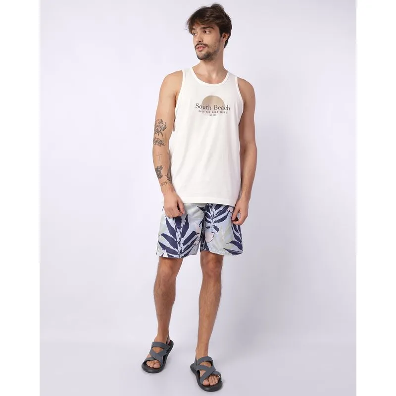 Bermuda Surf Masculina Estampada Azul G