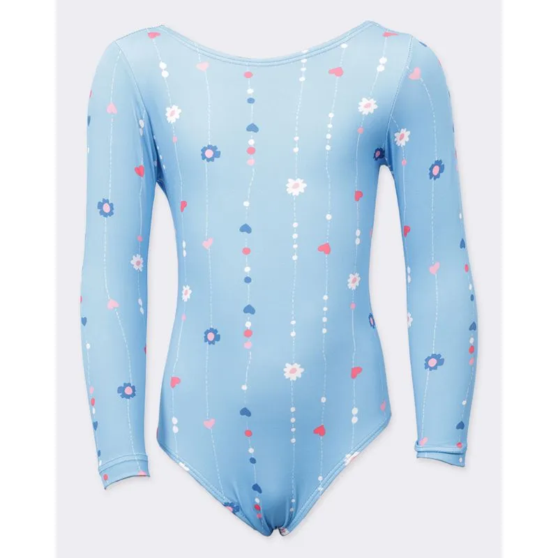 Maio Infantil Estampado Manga Longa + Proteção UV50+Azul 10