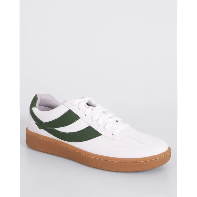 Tênis Masculino Casual com Recortes Branco 42